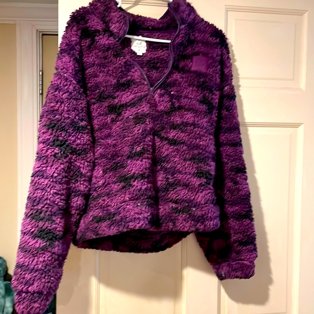 Ivory Ella sherpa quarter zip